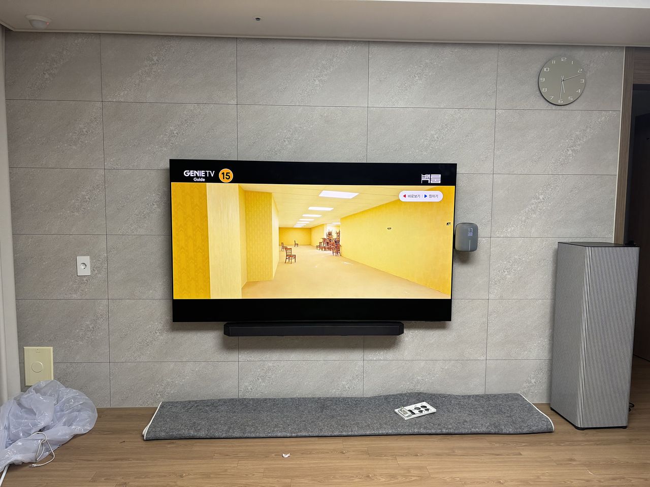 남양주 진접읍 진접스타힐스 벽걸이TV 설치 · 무타공